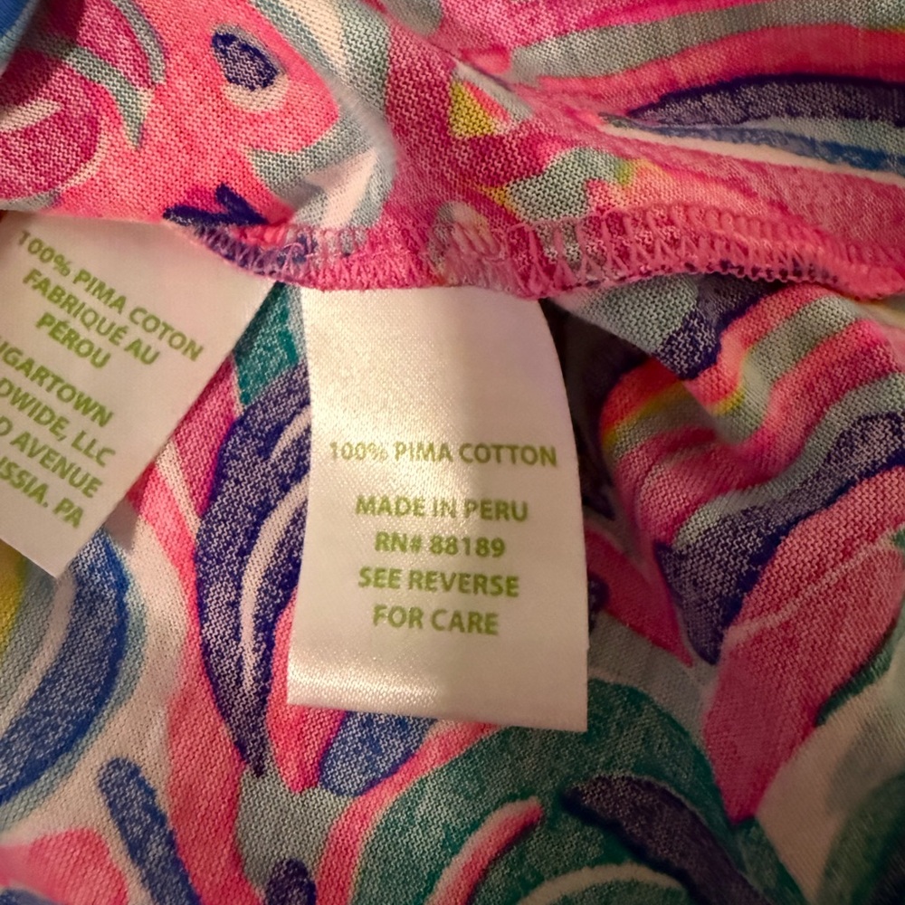 Lilly Pulitzer Kinsey Tank Multi Psychedelic Sunshine S EUC - Picture 10 of 11
